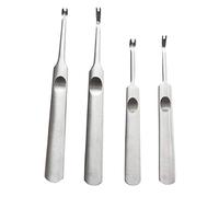 Healifty Leather Edge Beveler Skiver Hand Leather Edge Skiving Stitching Groover DIY Craft Tool 4pcs