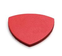 Healifty Leather Ukulele Picks 3Pcs Set Classic Guitar Pick Shape Comfortable Playing Improve Sound Convenient Ukelele Plectrums with Paper Box for Bass and Electric Guitar