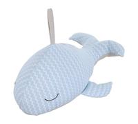 Healifty Light Blue Nautical Whale Door Stopper, Soft Fabric Anti-Collision Decorative Door Wedge, Cute Animal Shaped Doorstop for Home and Office Floors