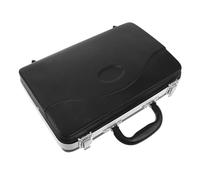 Healifty Lightweight Clarinet Accessory Bag with Optimized Internal Design and Well-planned Compartment Layout, Black Abs Plastic Case for Music Performance and School Use by Students
