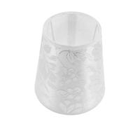 Healifty Linen Drum Lampshade Cover Replacement for Table Lamps Bedside Lamps Breathable Fabric with Floral Leaves Print Heat Dissipation Easy Assembly Enhanced Light Diffusion Compatible