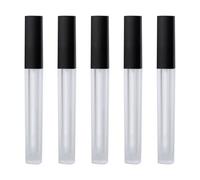 Healifty Lip Gloss Bottles 10pcs Plastic Empty Portable 4.5ml Small Lip Gloss Tubes Suitable for Holding Dye Liquid Makeup Containers for Daily Use