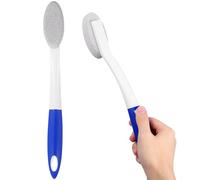 Healifty Long Handle Pumice Stone Brush: Shower Bath Body Foot Exfoliating Scrubber for Foot Massage Cleaner Remove Dead Skin