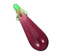 Healifty Lovely Glass Eggplant Ornament Desktop Adornment Creative Vegetable Decor for Office Living Room Bedroom Room Interior Decoration