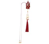 Healifty Luck Amulets Chinese Knot Tassel Pendant Soft Fabric Feng Shui Hanging Decoration for Car Interior and Home Decor Red Lucky Crane Origami Crane Design