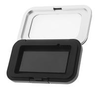 Healifty Magnetic Eyeshadow Palette Empty Makeup Tray with Plastic and Iron Material Featuring Easy Swapping Design for DIY Cosmetics Powder and Travel Kit in Black Minimalist Style