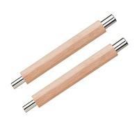 Healifty Magnetic Nail Art Tool Set with Wooden Handle 1 Pair Cat Eye Magnetic Strip for Gel Polish Manicure DIY Nail Magnets for Salon and Home Use