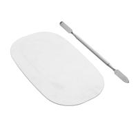 Healifty Makeup Mixing Palette Set 2pcs Oval Cosmetic Blending Tray with for Foundation and Nail Art Professional Manicure Use