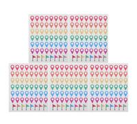 Healifty Map Marker Stickers 280Pcs Self-Adhesive Map Dots for Travel Planning Removable Location Markers for Adventure Maps Classroom Geography Hiking Trails and Family Trips