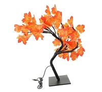 Healifty Maple Leaf Tree Light Led Artificial Usb Powered Lighted Tree Lamp for Bedroom Nightstand Autumn Leaves Decorations