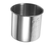 Healifty Measuring Rice Cup Stainless Steel Wide-mouthed Kitchen Tool for Home Baking Gadgets Multipurpose Container