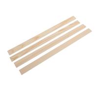 Healifty Measuring Rolling Ruler 4pcs Wooden Dough Strip 3mm 5mm Thickness Control for Baking and Kitchen Use Pizza Pastry Accessories
