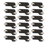 Healifty Mechanical Hot Swappable Pcb Socket 20 Pcs Black Abs Material Two Clamps Operating Life 100 Cycles Suitable for Keyboard Hot Plug