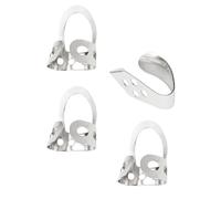 Healifty Metal Banjo Finger Picks Set with Adjustable Size, Including Thumb and Index Finger Picks for Musical Instrument Use