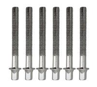 Healifty Metal Drum Lug Short Screws Mounting Hardware 6pcs Lightweight with Washers Silver Ensuring Sturdy and Secure for Drum Lovers