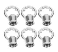 Healifty Metal Female Thread Eye Nuts M10 with Internal Tooth Design and Closed Loop Structure 6pcs Vintage Style Hanging Lamp Hooks for Pendant Lights and Chandeliers, for Home Decor