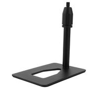Healifty Mic Stand Plastic Components Tabletop Rectangular Metal Base with and for Black Space-saving Design and Sturdy Construction, Universal Microphone Holder Singing and Gaming