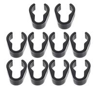 Healifty Microphone Cable Clips 10Pcs Plastic Cable Holders 25Mm Size for Organizing Mic Stand Wires in Live Performance and Studio