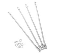 Healifty Microphone Thread Gooseneck Hose 4pcs Extension Flexible Arm Tube with M8 Male, Iron Construction, Reliable Compatibility and Enhanced Reach for Studio and Home Studios