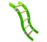 Healifty Mini Acrylic Hamster Ladder for Parrot and Squirrel, Colorful Wavy Climbing for Small Pets, Sturdy Pet Playing Ladder for Bird Cages and Hamster Habitats