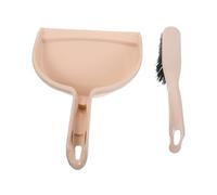 Healifty Mini Broom and Dustpan Set for Custom Sized Small Cleaning Tools with Soft Bristles for Home Office School Desktop Cleanup and Pet Hair Removal Fun and Educational Gift