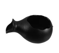 Healifty Mini Garden Water Fountain Ceramic Spitter with Open Top Hydroponic Planter Artistic Outdoor Waterfall Feature Jug for Patio Fish Tank Decoration Stable Flat Base for Indoor and