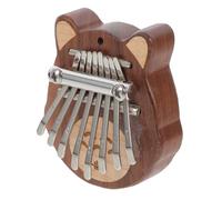 Healifty Mini Key Thumb Piano Deep Wood Portable Music Instrument Kalimba for Beginners Boys and Girls Creative Plaything