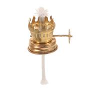 Healifty Mini Metal Oil Lamp Regulator Flame Vintage Style Kerosene Lamp Burner Fitting Replacement Accessory for Metal Wick Holder