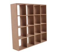 Healifty Miniature Dollhouse Wooden Storage Rack Display Shelf for Dollhouse Accessories Construction for for Rooms and Cozy Settings