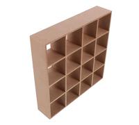 Healifty Miniature Wooden Storage Rack for Dollhouse Light Yellow Bookshelf Display Dollhouse Furniture Accessory for Organizing Items Miniature Settings