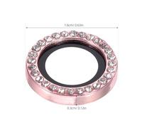 Healifty Mobile Phone Lens Protective Covers 2Pcs for Model 15/15 Plus Rear Camera Tempered Glass Rings in Light Pink for Everyday Use