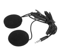 Healifty Motorcycle Helmet Headset 3.5mm Trrs Noise Reduction Easy Installation Plastic Steel Sponge Ergonomic Design Black Riding Communication System with Omnidirectional Microphone