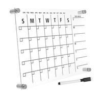 Healifty Multifunctional Erasable Message Board with Whiteboard Pen and Pins Creative Handwritten Memo Display for Home Office Students Small Transparent Acrylic Writing Board for Weekly