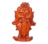 Healifty Muscular Zhongkui Feng Shui Statue Guardian Deity Figurine for Desktop Decor Office Ornament Chinese Traditional Protective Sculpture for Luck and Prosperity
