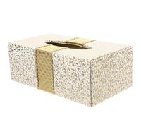 Healifty Napkin Holder Elegant Retro Style Rectangular Leather with Fine Polished and No Burrs Tissue Box Cover Simple and Sturdy Density Board for Bathroom and Car Use