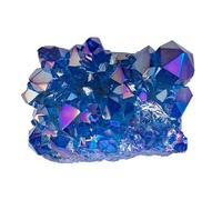 Healifty Natural Blue Crystal Cluster Ornament Handmade Desktop Decoration Random Shape for Home Decor Meditation Feng Shui DIY Crafts