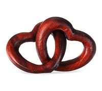 Healifty Natural Wood Heart Ornament DIY Handmade Jewelry Accessories