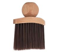 Healifty Neck Duster Brush Anti Static Soft Bristle with Wooden Handle High-efficiency Cleaning for Personal Use and Barbershops Hair Fragments Car Interior Detailing and Hair Brush