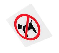 Healifty No Pets Allowed Sign 15x15cm Self-adhesive Door Notice Forbid Pet inside Business Store Sign No Dogs Allowed Indoor Use