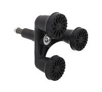 Healifty Non-Slip Tripod Walking Cane Tip Replacement for Elderly Enhanced Stability and Universal Compatibility, Sturdy Black Plastic Foot Pad for Outdoor Rough Paths Mobility Aids