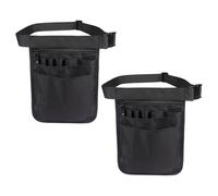 Healifty Nurse Tool Belt Ergonomic Waist Strap 2pcs with Multi-Compartment Design Lightweight Nylon Nurse Waist Pouch Protects Tools from Accidental for Long Shifts and Outdoor Tasks
