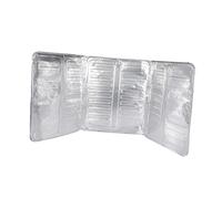 Healifty Oil Splatter Guard Aluminum Foil Board Easy Clean for Cooker Hob Gas Hob Protector Frying Pan Splashback