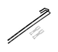 Healifty Over-The-Door Mirror Hanger Adjustable Heavy Duty Hooks Set with 5 Hooks Space-Saving Door Mirror Brackets for Small Apartments and Compact Rooms Easy Installation