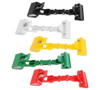 Healifty Painting Copy Holder Clamp 5Pcs Plastic Double-Head Rotatable Clip for Sketching Drawing and Document Support Flexible Design for Artists Painters