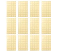 Healifty Paper Hole Reinforcement Stickers, Binder Ring Labels, Self-Adhesive Loose-Leaf Paper Protection for Office and School Use, 12 Sheets (3 Packs)