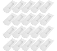 Healifty Paper Pillow Boxes for Candy Packaging 50Pcs White with Window 16X7.8X2.5Cm Suitable for Cookies, Jewelry Display and Festive Favors