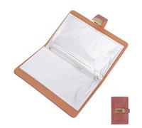 Healifty Password Lock Money Saving Book with Pu Leather Cover, 7"x4" Envelope Budget System Set, Sinking Funds Binder for Teen and Women’s Savings Challenge and Financial Planning (Peach