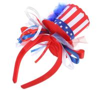 Healifty Patriotic 4th of July Headband with American Flag Design, Comfortable Cloth and Plastic Material, Won't Slip, for Celebrations and Party Accessories