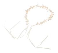 Healifty Pearl Bridal Hair Vine Lightweight Gold Tone Hair Jewelry for Wedding Party and Daily Wear Fade-resistant Copper Wire with High Shine Comfortable Headband Accessory for Women