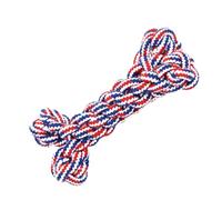 Healifty PET Dog Bone Chew Linen Rope Mini Design for Dogs | Reduces Boredom, Attracts Attention, Protects Furniture, Finish, Home and Office Play Random Style